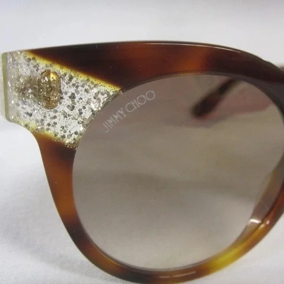 Jimmy Choo Tortoise Glitter Sunglasses150 Q9W 140 display picture 1